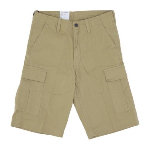 Carhartt Wip Cargo Shorts Agate Rinsed Beige, Herr