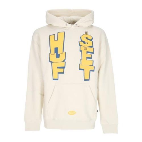 HUF Anthem Po Hoodie Långärmad White, Herr