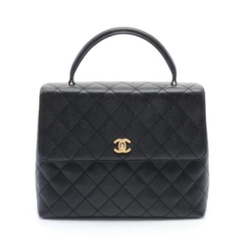 Chanel Vintage Pre-owned Canvas chanel-vskor Black, Dam