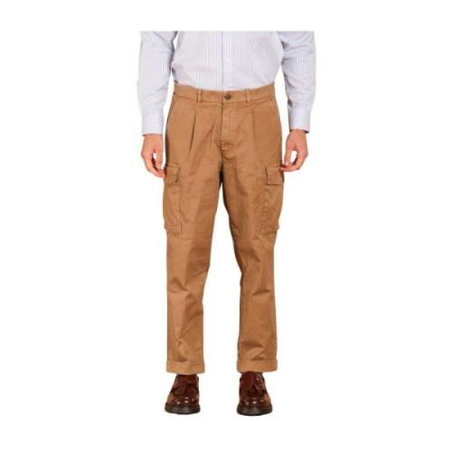 Mason's Avslappnad passform Cargo Byxor Pinces 22 Brown, Herr