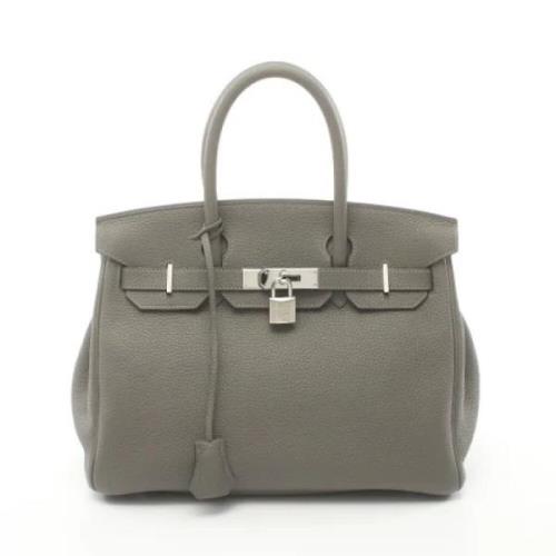 Hermès Vintage Pre-owned Laeder handvskor Gray, Dam