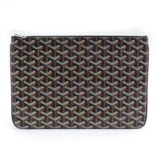 Goyard Vintage Pre-owned Canvas kuvertvskor Black, Dam