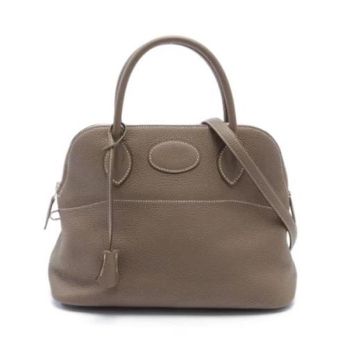 Hermès Vintage Pre-owned Laeder handvskor Beige, Dam