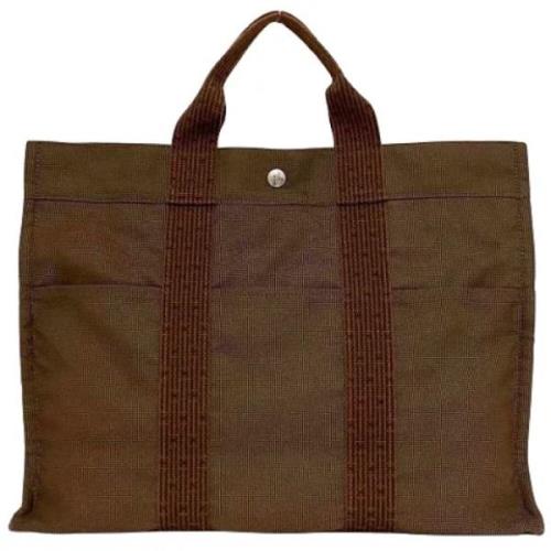 Hermès Vintage Pre-owned Canvas totevskor Brown, Dam