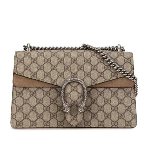 Gucci Vintage Pre-owned Canvas gucci-vskor Beige, Dam