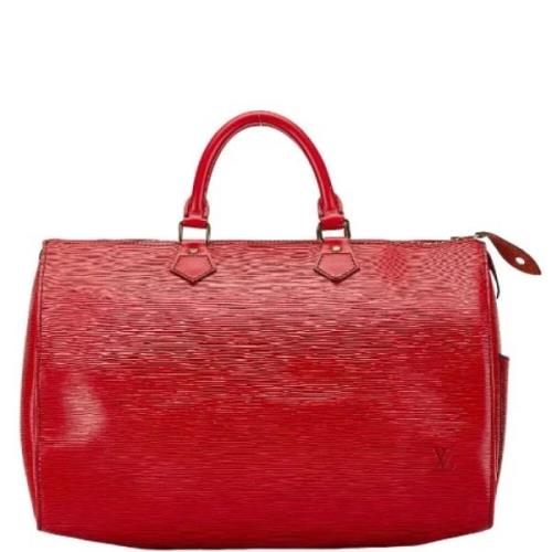 Louis Vuitton Vintage Pre-owned Laeder handvskor Red, Dam