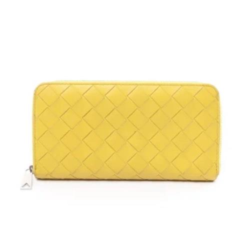 Bottega Veneta Vintage Pre-owned Laeder plnbcker Yellow, Dam