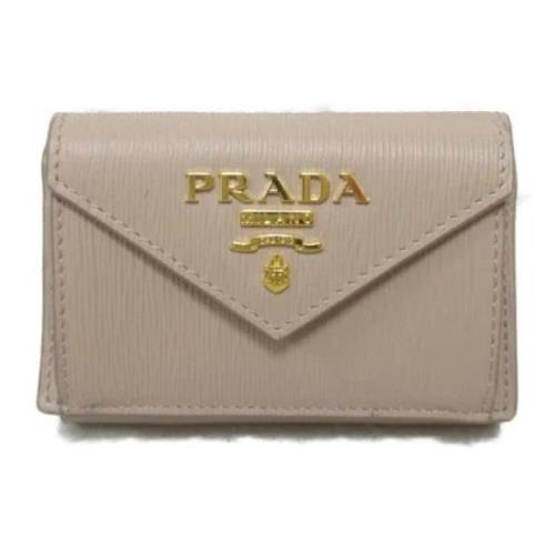 Prada Vintage Pre-owned Laeder plnbcker Beige, Dam