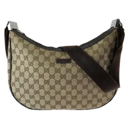 Gucci Vintage Pre-owned Canvas crossbodyvskor Beige, Dam