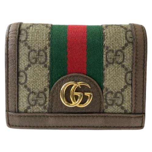 Gucci Vintage Pre-owned Canvas plnbcker Beige, Dam