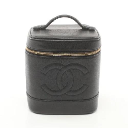 Chanel Vintage Pre-owned Canvas chanel-vskor Black, Dam