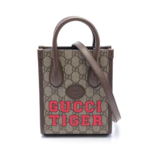 Gucci Vintage Pre-owned Laeder gucci-vskor Beige, Dam