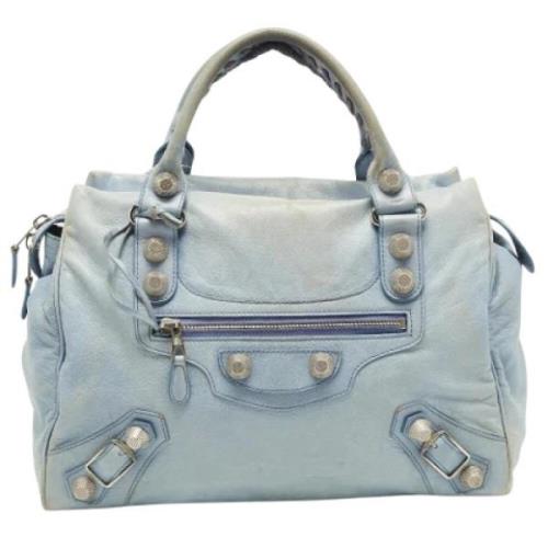 Balenciaga Vintage Pre-owned Laeder balenciaga-vskor Blue, Dam