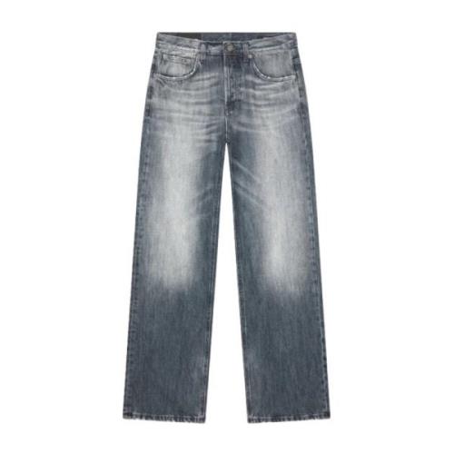 Dondup Wide Leg Jeans Jacklyn Gray, Dam