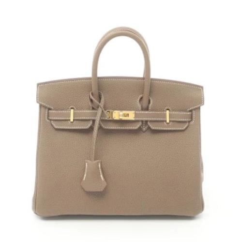 Hermès Vintage Pre-owned Laeder handvskor Beige, Dam