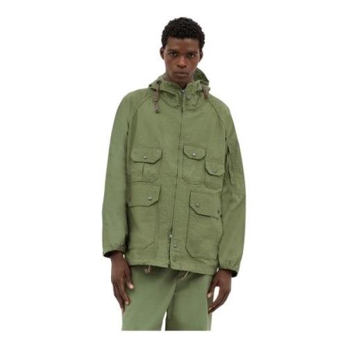 Engineered Garments Bomull Tipstop Parka med Multi-Fickor Green, Herr