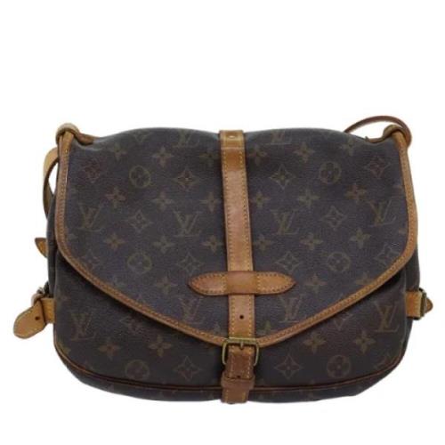 Louis Vuitton Vintage Pre-owned Canvas louis-vuitton-vskor Brown, Dam