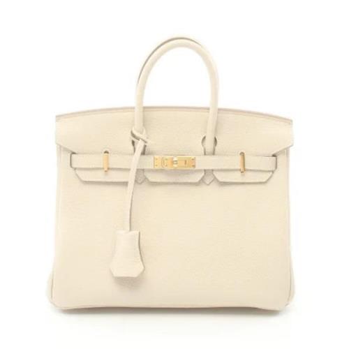 Hermès Vintage Pre-owned Laeder handvskor Beige, Dam