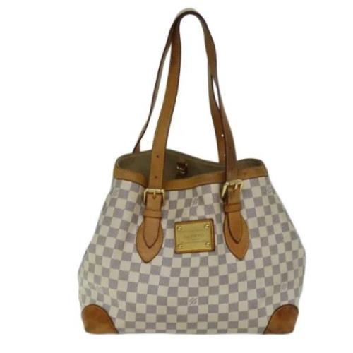 Louis Vuitton Vintage Pre-owned Canvas louis-vuitton-vskor Beige, Dam