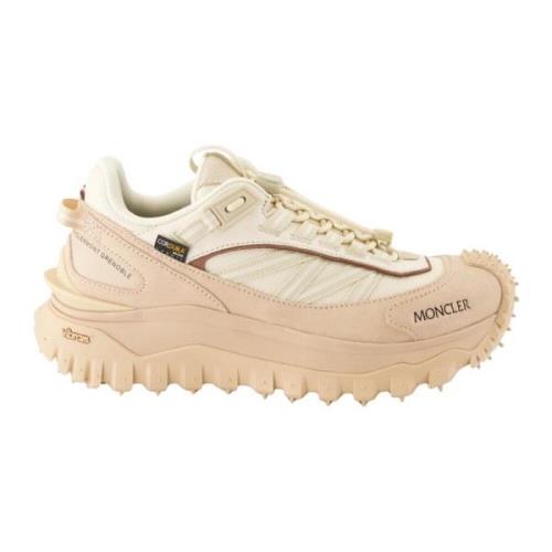 Moncler Trailgrip Korgar i Rosa Nylon och Mocka Pink, Dam