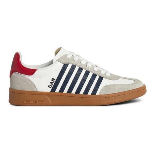 Dsquared2 Vintage Läder Sneakers White, Herr