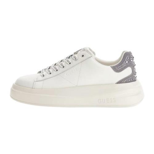 Guess Vita Läder Sneakers med Nitar White, Dam