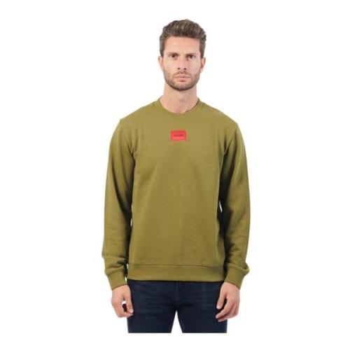 Hugo Boss Casual Regular Fit French Terry Sweatshirt Green, Herr