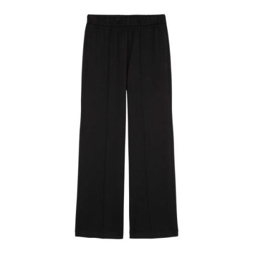 Marc O'Polo Jersey jogger wide leg Black, Dam