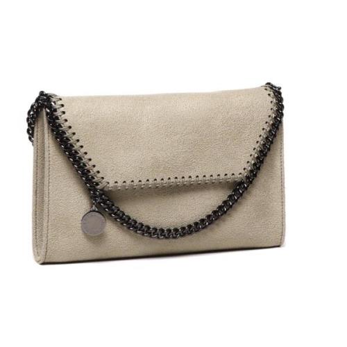 Stella McCartney Khaki Axelväska med Ruthenium Hardware Brown, Dam