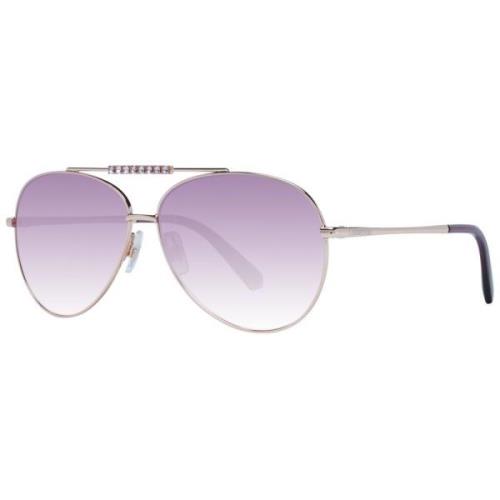 Swarovski Roséguld Aviator Solglasögon Gradient Linser Yellow, Herr