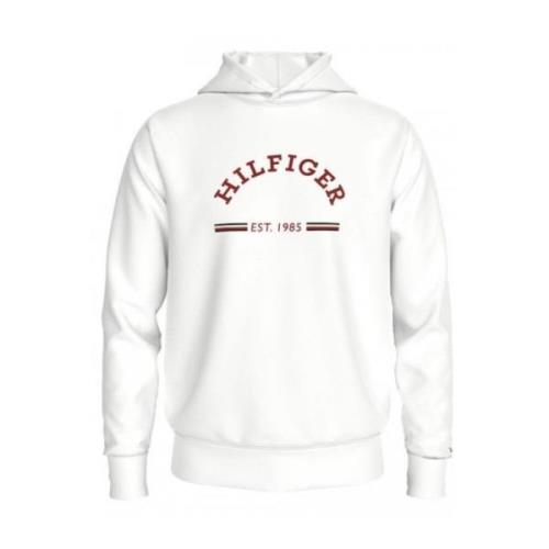 Tommy Hilfiger Herr Hoodie White, Herr