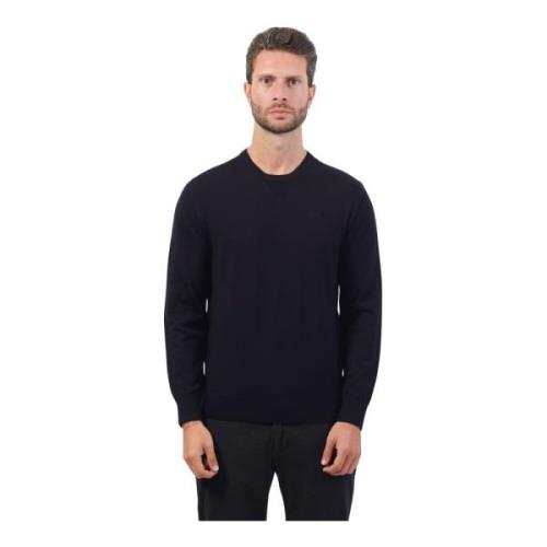 Armani Exchange Blå Crew Neck Sweater Blue, Herr