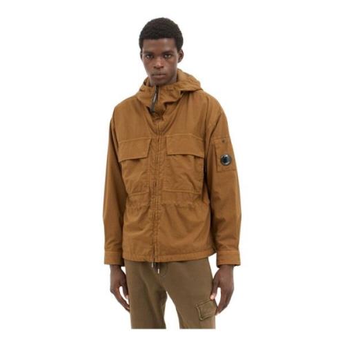 C.p. Company Huvad Overshirt Jacka Brown, Herr