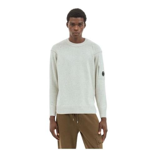 C.p. Company Ullblandning Crewneck Tröja Beige, Herr