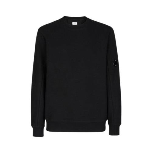 C.p. Company Diagonal Raised Fleece Sweatshirt med Lensficka Black, He...