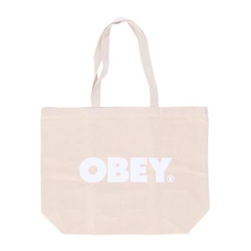 Obey Canvas Fet Toteväska Naturlig Beige, Herr