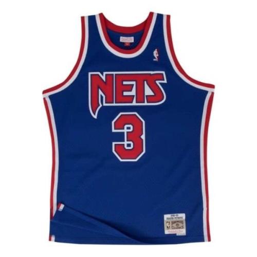 Mitchell & Ness Nets Basketball Shirt Blue, Herr