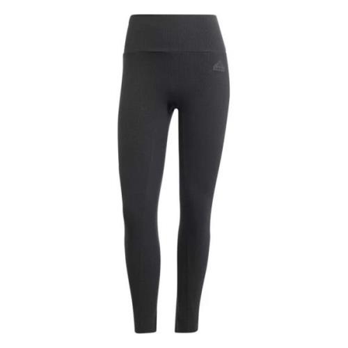 Adidas Rib Leggings Black, Dam