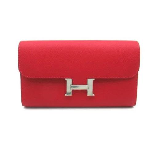 Hermès Vintage Pre-owned Laeder plnbcker Red, Dam