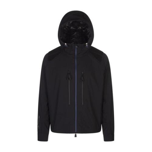 Moncler Svart Vert Huva Jacka Lätt Isolering Black, Herr