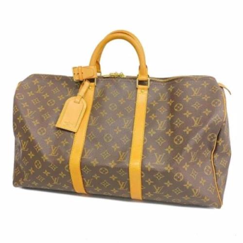 Louis Vuitton Vintage Pre-owned Canvas handvskor Brown, Dam