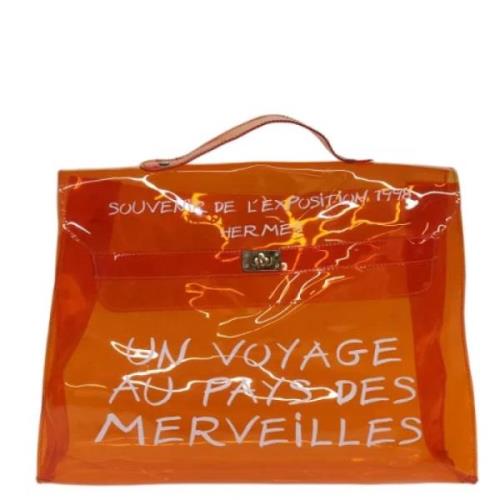 Hermès Vintage Pre-owned Canvas handvskor Orange, Dam