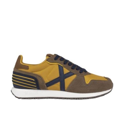 Munich Massana Club Retro Running Sneaker Yellow, Herr