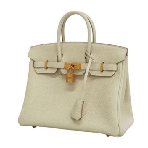 Hermès Vintage Pre-owned Laeder handvskor Beige, Dam