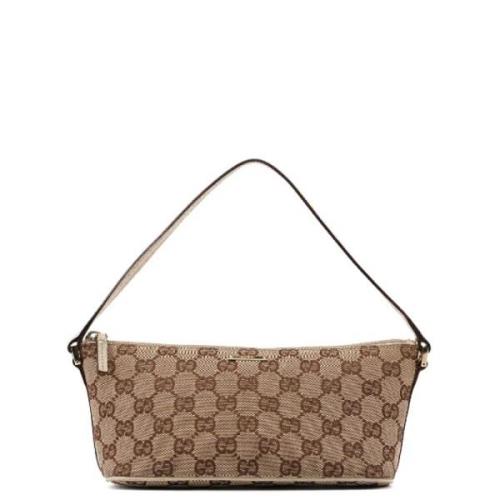 Gucci Vintage Pre-owned Laeder handvskor Beige, Dam