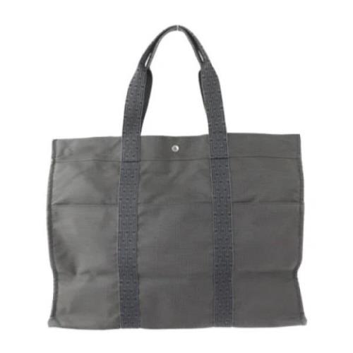 Hermès Vintage Pre-owned Canvas totevskor Gray, Unisex