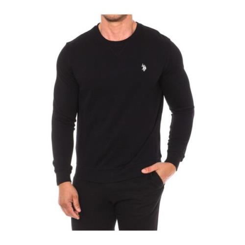 U.s. Polo Assn. Rundhalsad Sweatshirt Black, Herr