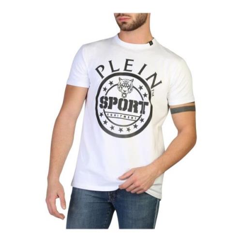 Plein Sport Kortärmad rund hals bomullst-shirt White, Herr