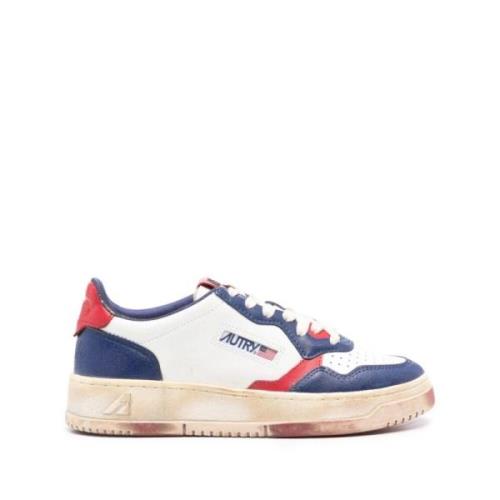 Autry Vintage Low Super Medalist Sneakers Blue, Herr