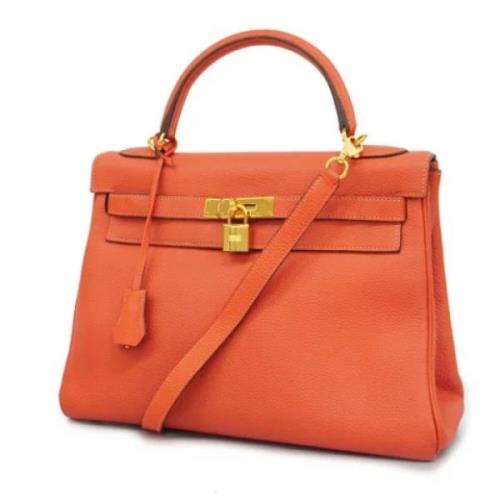 Hermès Vintage Pre-owned Laeder handvskor Orange, Dam